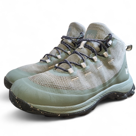 REI Shoes - REI Co-Op Flash Hiking Boots Green Women's 7.5 Outdoor Waterproof Lightweight